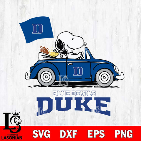 Duke Blue Devils Snoopy Sport 5 Svg Eps Dxf Png File, Digital Download