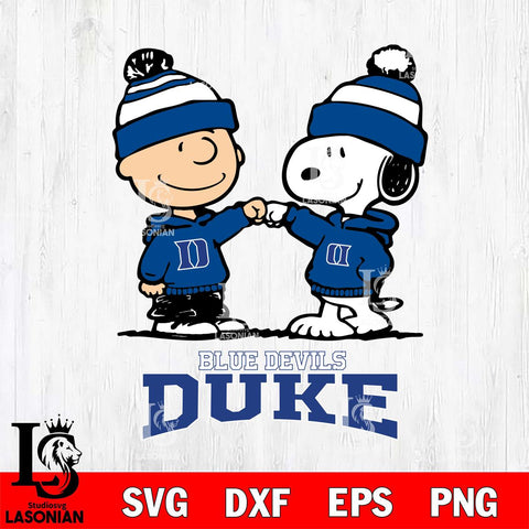 Duke Blue Devils Snoopy Sport 9 Svg Eps Dxf Png File, Digital Download