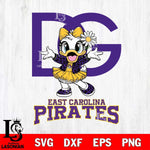 East Carolina Pirates Dolce And Gabbana Daisy Duck Disney Svg Eps Dxf Png File, Digital Download, Instant Download