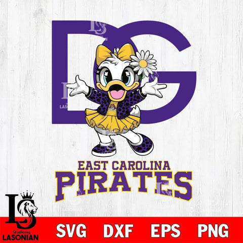 East Carolina Pirates Dolce And Gabbana Daisy Duck Disney Svg Eps Dxf Png File, Digital Download, Instant Download