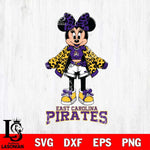 East Carolina Pirates Style Minnie Disney Svg Eps Dxf Png File, Digital Download, Instant Download