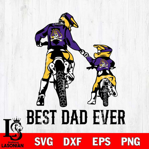 East Carolina Pirates Best Dad Ever Svg Eps Dxf Png File, Digital Download, Instant Download