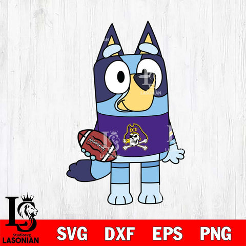 East Carolina Pirates Bluey 2 Svg Eps Dxf Png File, Digital Download, Instant Download