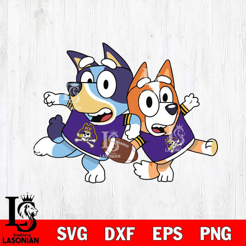 East Carolina Pirates Bluey Svg Eps Dxf Png File, Digital Download, Instant Download