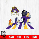 East Carolina Pirates Bluey 6 Svg Eps Dxf Png File, Digital Download, Instant Download