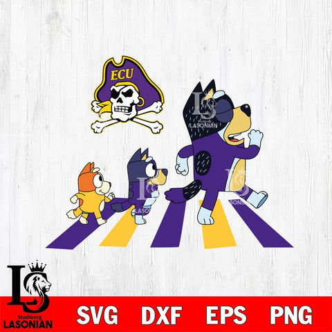 East Carolina Pirates Bluey 6 Svg Eps Dxf Png File, Digital Download, Instant Download