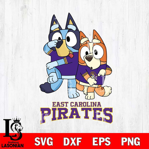 East Carolina Pirates Bluey Chilli Dance Mode Svg Eps Dxf Png File, Digital Download, Instant Download