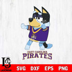 East Carolina Pirates Bluey Dad Dance Svg Eps Dxf Png File, Digital Download, Instant Download