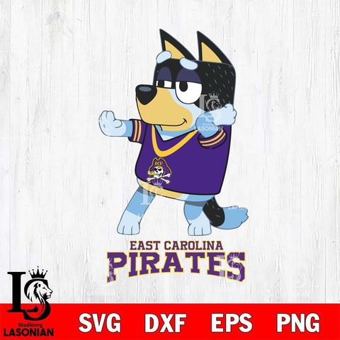 East Carolina Pirates Bluey Dad Dance Svg Eps Dxf Png File, Digital Download, Instant Download