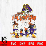 East Carolina Pirates Bluey Halloween Family Svg Eps Dxf Png File, Digital Download, Instant Download