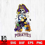 East Carolina Pirates Bluey Halloween NCAA 2 Svg Eps Dxf Png File, Digital Download, Instant Download