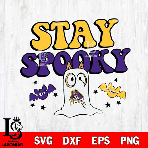 East Carolina Pirates Bluey Halloween Stay Spooky Svg Eps Dxf Png File, Digital Download, Instant Download