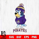 East Carolina Pirates Bluey Hoodie rugby Svg Eps Dxf Png File, Digital Download ,Instant Download, Cricut File