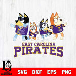 East Carolina Pirates Bluey Mode Dance Squats Svg Eps Dxf Png File, Digital Download, Instant Download