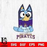 East Carolina Pirates Bluey Styles Football Svg Eps Dxf Png File,NCAA Svg Files,Bluey svg ,Digital Download ,Instant Download, Cricut File