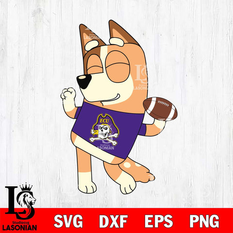 East Carolina Pirates Chilli bluey Svg Eps Dxf Png File, Digital Download, Instant Download