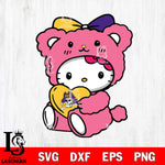 East Carolina Pirates Cute Hello Kitty 3 Svg Eps Dxf Png File, Digital Download, Instant Download