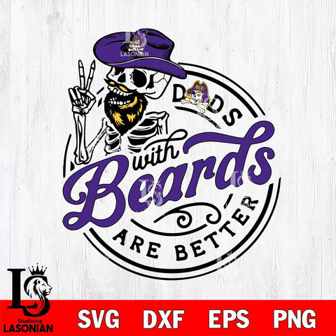 East Carolina Pirates Dad With Beard Are Better Svg Eps Dxf Png File, Digital Download, Instant Download