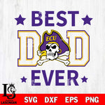 East Carolina Pirates Father Day Best Dad Ever Svg Eps Dxf Png File, Digital Download, Instant Download