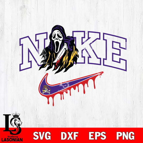 East Carolina Pirates Ghostface Nike Svg Eps Dxf Png File, Digital Download, Instant Download