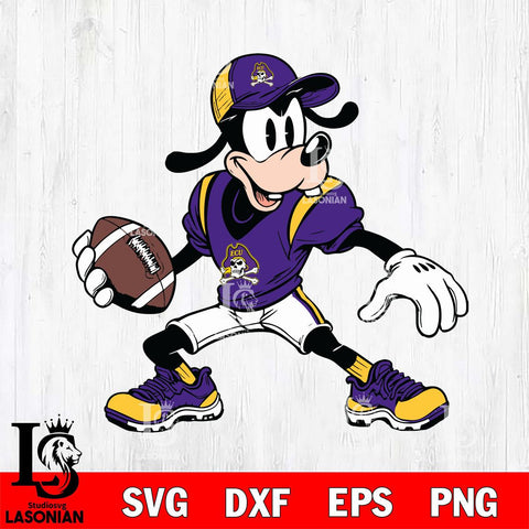 East Carolina Pirates Goofy Svg Eps Dxf Png File, NCAA svg, Digital Download, Instant Download