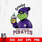 East Carolina Pirates Grinchy Bougie Christmas Cut Files Cricut, Svg Dxf Eps Png file, Digital download , Silhouette