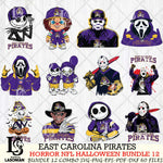 East Carolina Pirates Halloween Bundle 12 SVG Svg Eps Dxf Png File, NCAA bundle svg, Digital Download, Instant Download