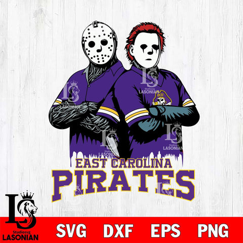 East Carolina Pirates Jason Voorhees 8 Svg Eps Dxf Png File, Digital Download