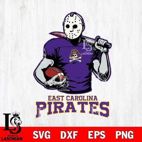 East Carolina Pirates Jason Voorhees 9 Svg Eps Dxf Png File, Digital Download