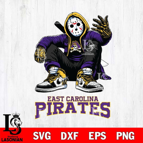 East Carolina Pirates Jason Voorhees Halloween SVG Svg Eps Dxf Png File, Digital Download, Instant Download