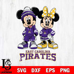 East Carolina Pirates Mickey Minnie Rugby Hoodie Svg Eps Dxf Png File, NCAA svg , File Cut , Digital Download , Instant Download, Cut Svg Files