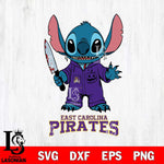 East Carolina Pirates Stitch Horror 2 Svg Eps Dxf Png File, NCAA svg, Digital Download, Instant Download