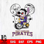 East Carolina Pirates Stitch Jigsaws Halloween Svg Eps Dxf Png File, Digital Download, Instant Download