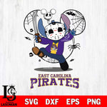 East Carolina Pirates Stitch jason voorhees Halloween Svg Eps Dxf Png File, Digital Download, Instant Download