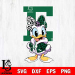 Eastern Michigan Eagles Fancy Daisy Duck Disney Svg Eps Dxf Png File, Digital Download, Instant Download