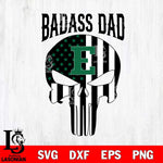 Eastern Michigan Eagles Badass Dad Svg Eps Dxf Png File, Digital Download, Instant Download