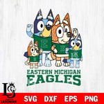 Eastern Michigan Eagles Bluey & Bingo 7 Svg Eps Dxf Png File, NCAA svg, Digital Download, Instant Download