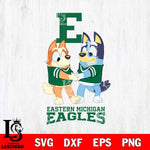 Eastern Michigan Eagles Bluey Chilli Dance Svg Eps Dxf Png File, Digital Download, Instant Download