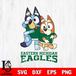 Eastern Michigan Eagles Bluey Chilli Dance Mode Svg Eps Dxf Png File, Digital Download, Instant Download