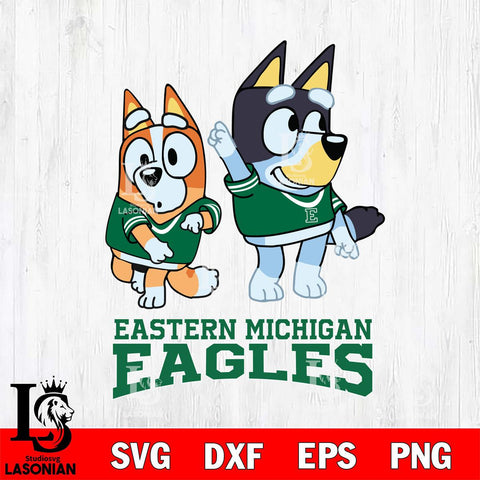 Eastern Michigan Eagles Bluey Chilli Mode Dance Svg Eps Dxf Png File, Digital Download, Instant Download