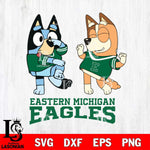 Eastern Michigan Eagles Bluey Chilli Sport Svg Eps Dxf Png File, Digital Download, Instant Download