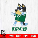 Eastern Michigan Eagles Bluey Dad Dance Svg Eps Dxf Png File, Digital Download, Instant Download