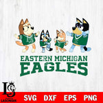 Eastern Michigan Eagles Bluey Dance Squats Svg Eps Dxf Png File, Digital Download, Instant Download