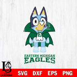 Eastern Michigan Eagles Bluey Dracula Halloween Svg Eps Dxf Png File, Digital Download, Instant Download