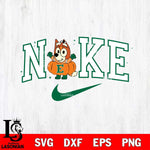 Eastern Michigan Eagles Bluey Halloween Nike NCAA Svg Eps Dxf Png File, Digital Download, Instant Download