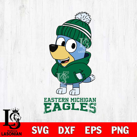 Eastern Michigan Eagles Bluey Hoodie Sport Svg Eps Dxf Png File, Digital Download ,Instant Download, Cricut File