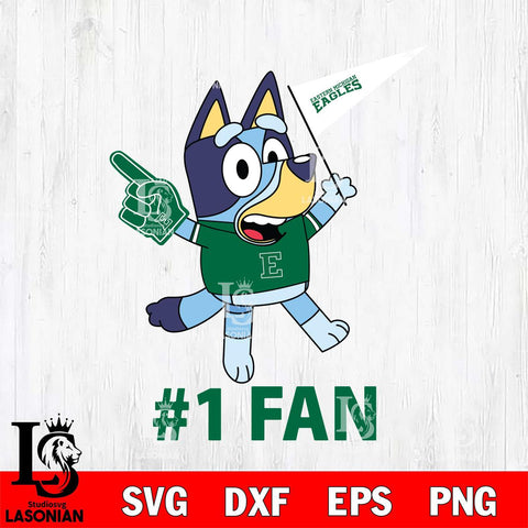 Eastern Michigan Eagles Bluey #1 Fan Svg Eps Dxf Png File,NCAA Svg Files,Bluey svg ,Digital Download ,Instant Download, Cricut File