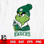 Eastern Michigan Eagles Boujee Grinch Christmas Cut Files Cricut, Svg Dxf Eps Png file, Digital download , Silhouette