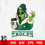 Eastern Michigan Eagles Boujee Grinch Girls Christmas Cut Files Cricut, Svg Dxf Eps Png file, Digital download , Silhouette