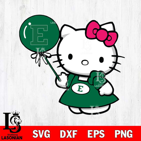 Eastern Michigan Eagles Cute Hello Kitty 2 Svg Eps Dxf Png File, Digital Download, Instant Download